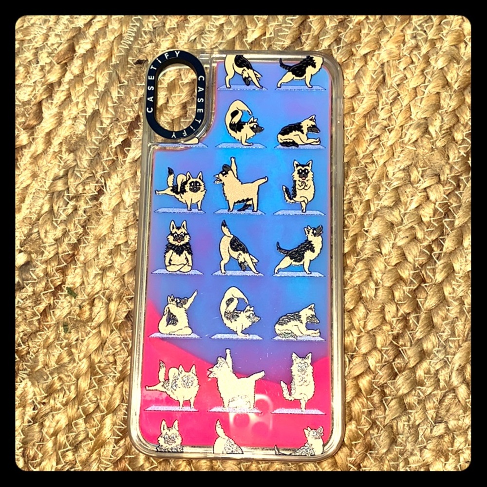 Casetify iPhone XS Max-German Shepherd yoga poses